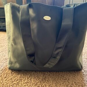 Coach Metallic Gray Tote Bag